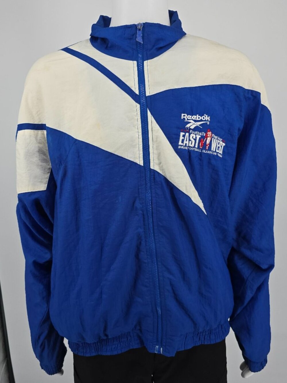 Vintage 1990s East-West Shrine Game Football Classic Windbreaker Jacket (L)
